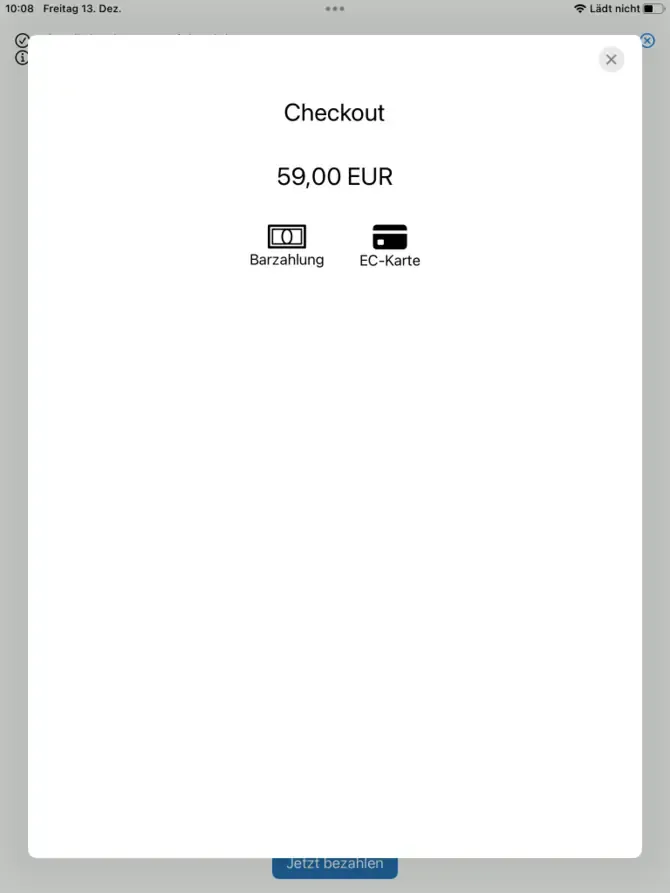Checkout Payment Method Selection