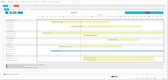 Der digitale Belegungsplan erleichtert Ihre Event-Planung.