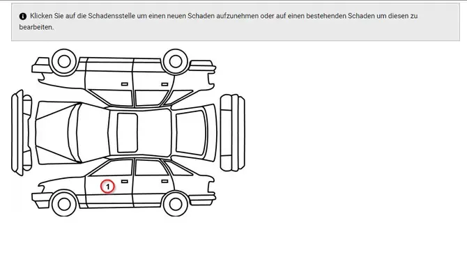 Klick auf die Grafik um Schaden zu hinterlegen