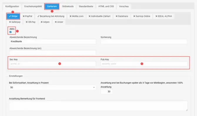 Stripe Account mit Bookyt verknüpfen